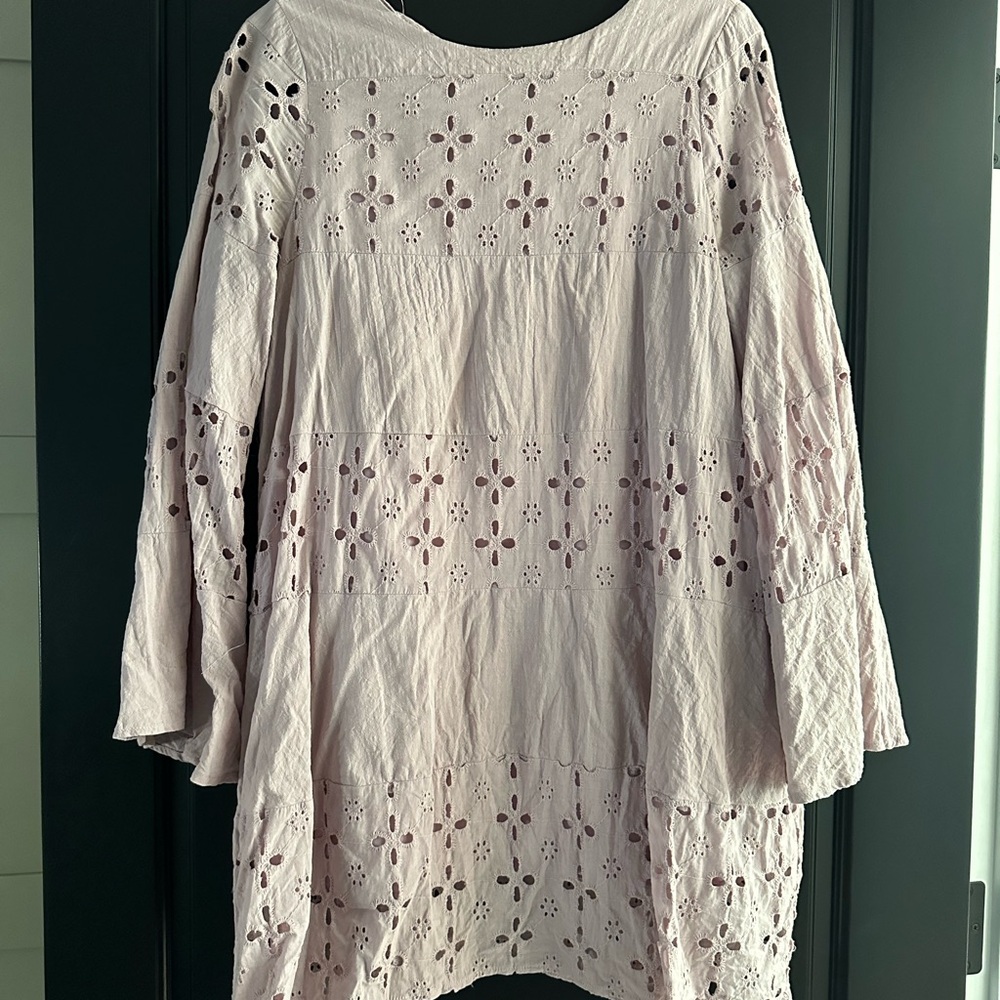 Shop Stevie White Bell Sleeve Dress